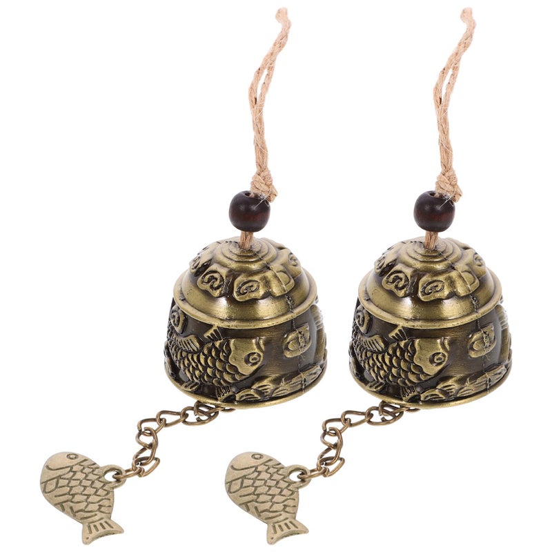 Vintage Metal Wind Chime 2 Pack Front Door Garden Bell Ornament - Image 2