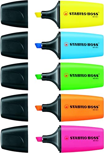 STABILO BOSS MINI Highlighter Pack of 5 Assorted colors - Image 3
