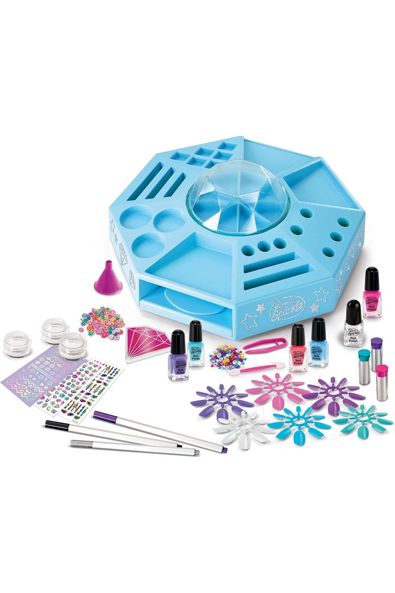 Make It Real مجموعة استوديو فن الأظافر من كرا-زي-آرت شيمر ون سباركل 360° دوران (لأعمار 8 وما فوق) - Image 2
