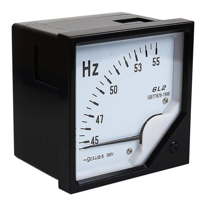 Ac Frequency Meter 45 55Hz 100V 220V 380V Square Pointer Voltmeter 80 X 80mm 220V - Image 2