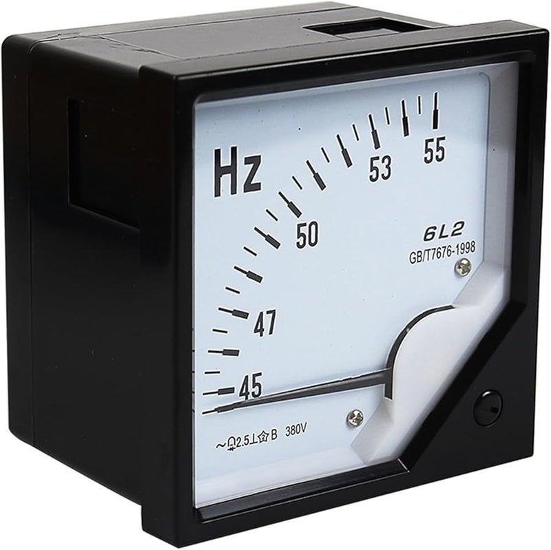 Ac Frequency Meter 45 55Hz 100V 220V 380V Square Pointer Voltmeter 80 X 80mm 220V - Image 1