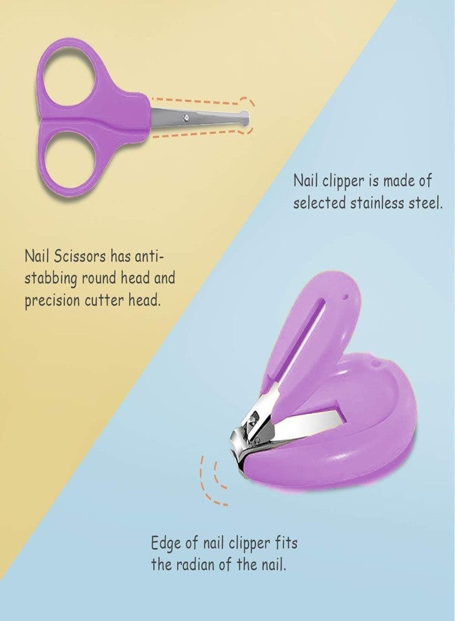 Crawl'in Baby, Infant and Toddler Grooming Nail Cutter Kit/Baby Nail Safety Care Kit (Light Purple) - Image 5