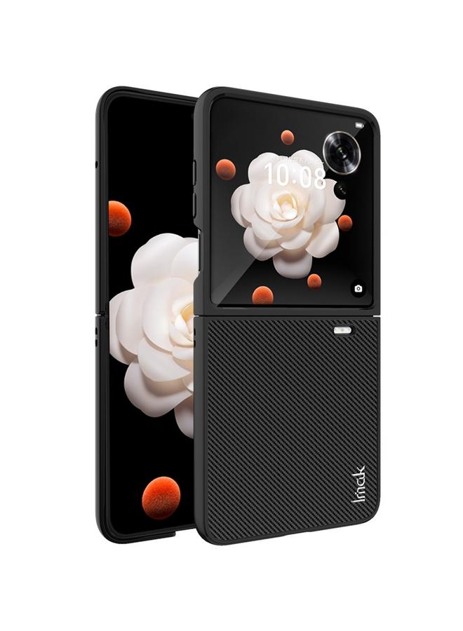 The Bros Case For Honor Magic V Flip Ruiyi Series Carbon Fiber PU + PC Phone Case