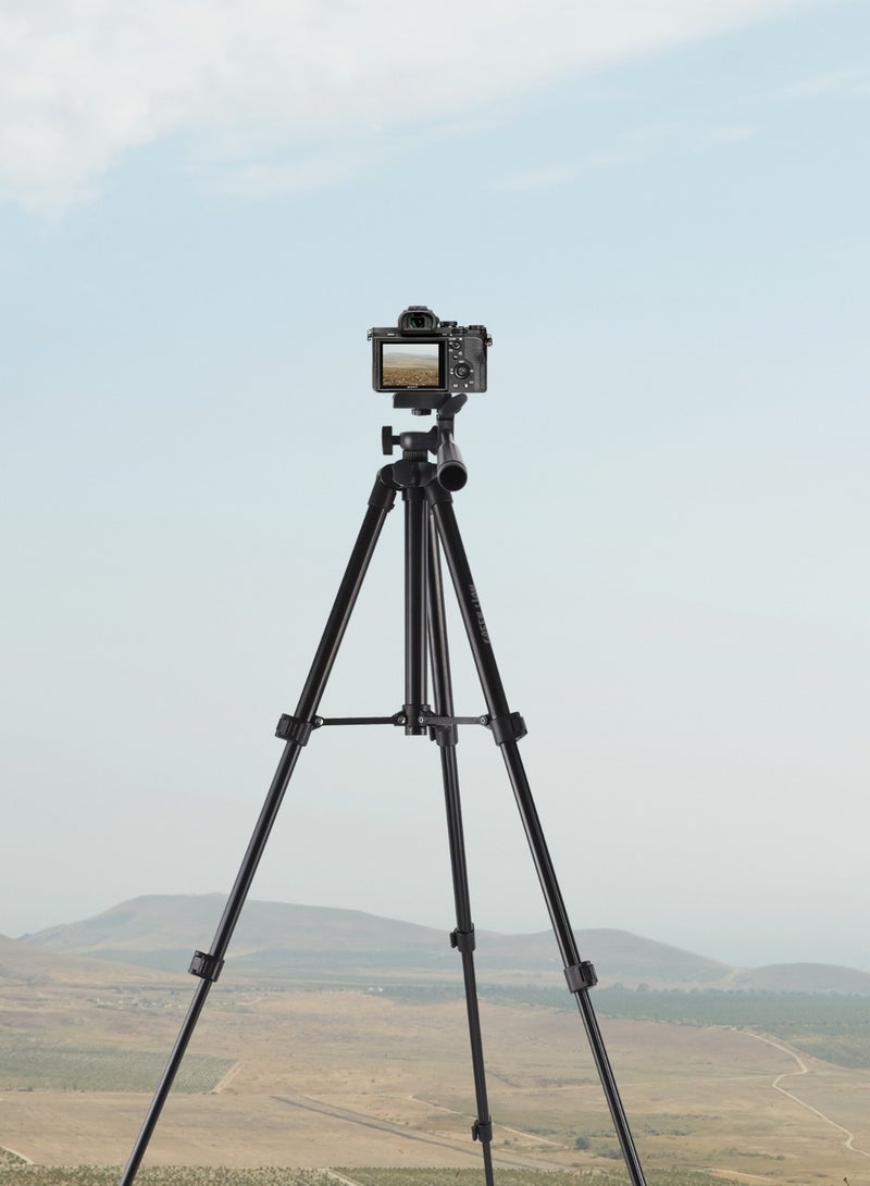 GREEN LION GTP-100 Tripod-Professional Aluminum / Photography/ Videography/ Live streaming / Phone Holder 95-58 mm/ Bluetooth v5.2 / 1 kg Load Capacity / 360° Rotation - Black - Image 2