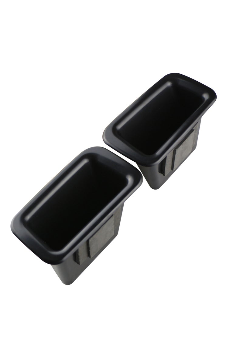 صندوق تخزين مسند ذراع باب السيارة الأمامي المكون من قطعتين من مادة ABS لسيارة فورد إكسبلورر (موديلات 2011-2022) - حامل علبة