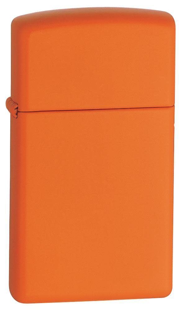 Zippo Premium Matte Orange Finish Windproof Pocket Lighter Stylish Look Premium Metal Body Eco Environment-Friendly Unique Stylish Design Travel Friendly - Image 1