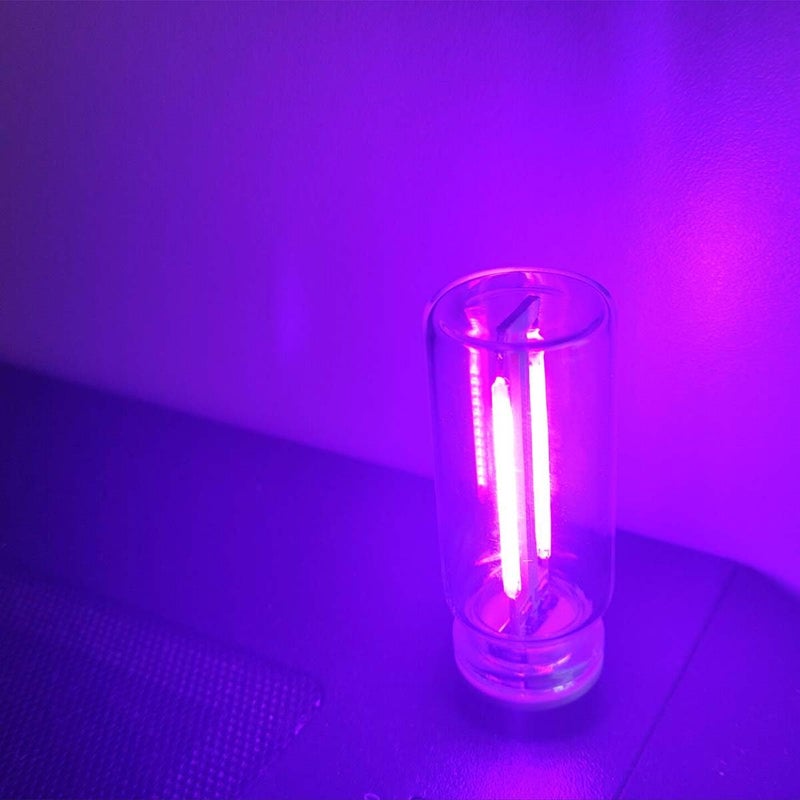 ضوء أجواء LED USB قابل للتوصيل مصابيح عتيقة صغيرة واجهة سيارة LED شحن ضوء ليلي للممر غرفة النوم بنفسجي