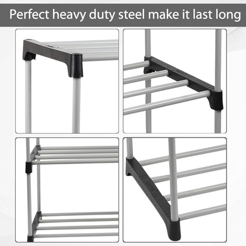 LOTSPEK 4-Tier Book Rack - Sturdy Multi-Level Storage Organizer for Books, Magazines, and Office Supplies, Space-Saving Design”Adjustable Multi-Functional Book Organizer,Book Rack,Bookshelf Storage - Image 2