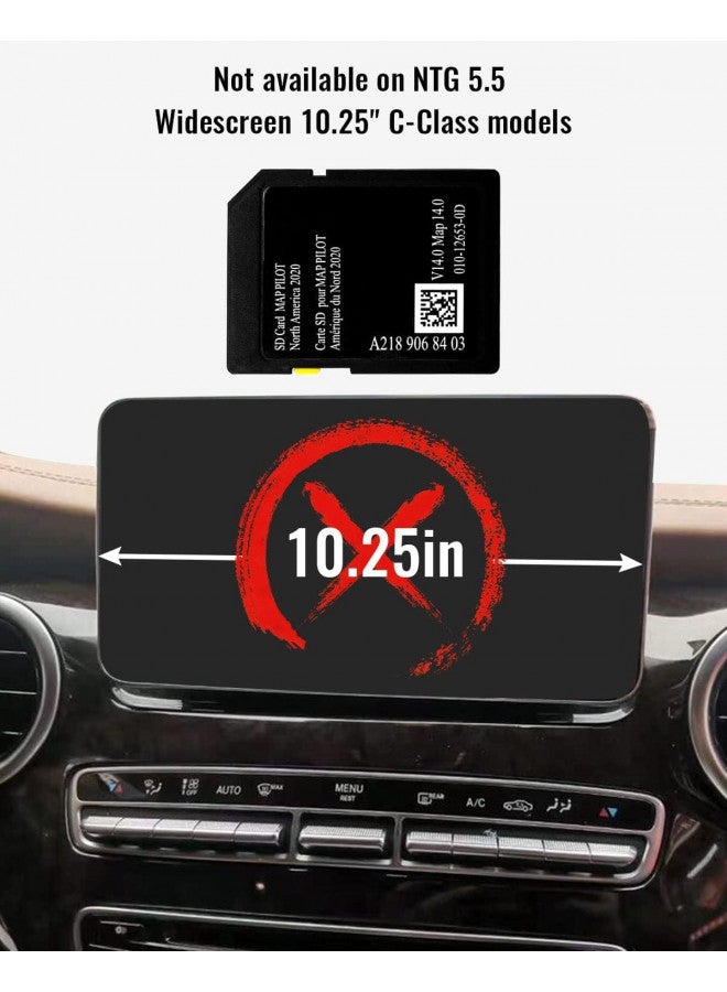Tavaski Latest Navigation SD Card Replace A2189068403, Map Update Card Fit for Mercedes B-Class B250e CLA 250 CLA 250 4MATIC AMG CLA45 2014-2019 Fit for CLS 400 CLS 400 4MATIC CLS 550 CLS 550 4MATIC 2014-2018  - Image 2