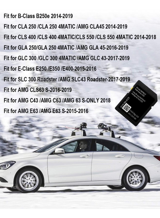 Tavaski Latest Navigation SD Card Replace A2189068403, Map Update Card Fit for Mercedes B-Class B250e CLA 250 CLA 250 4MATIC AMG CLA45 2014-2019 Fit for CLS 400 CLS 400 4MATIC CLS 550 CLS 550 4MATIC 2014-2018  - Image 4