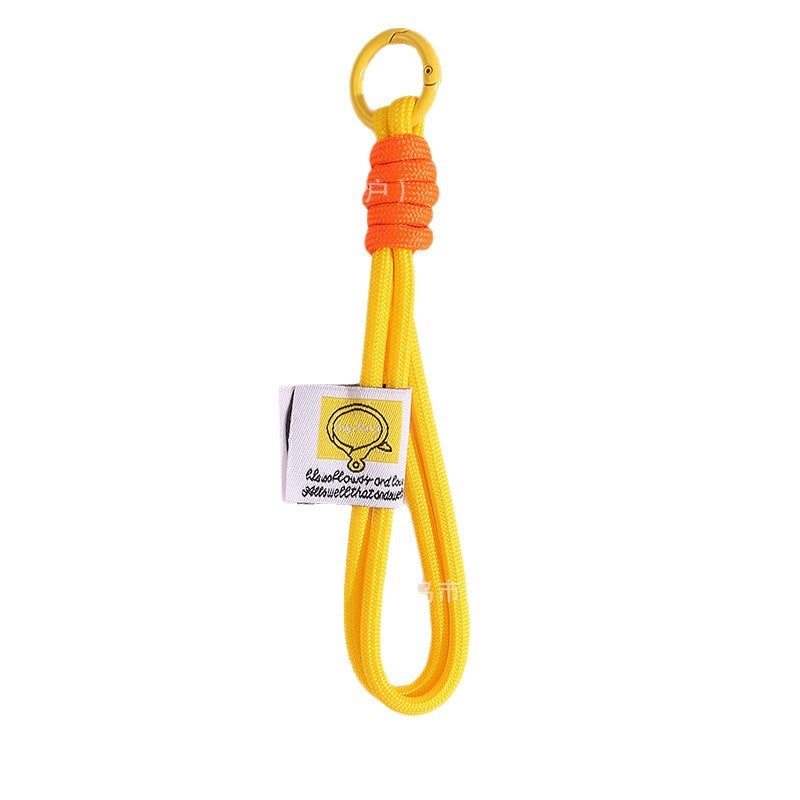 Colorful Braided Short Wrist Strap Keychain - Image 3
