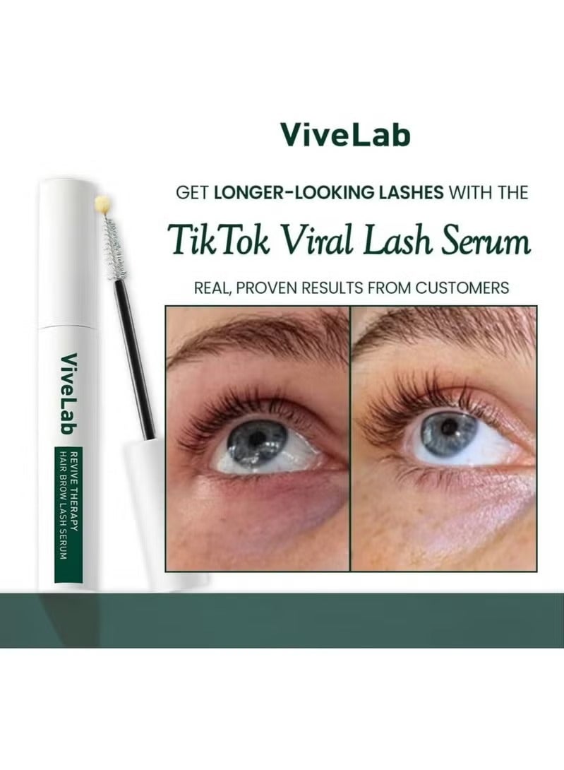 ViveLab Biotin Lash Serum - Eyelash & Eyebrow Growth Serum. Eyelash & Eyebrow for Thick Lashes and Brows Korean Dermatologist-Conceived 0.35oz - Image 2
