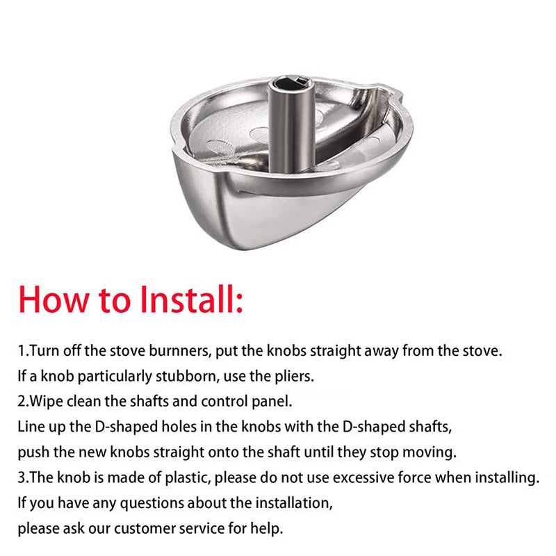 Gejoy WB03T10325 Knobs Burner Control Knobs Compatible with General Electric GE Range Cooktop 2691864 PS3510510(6 Packs) - Image 4