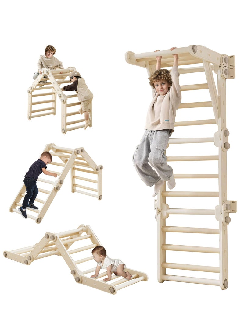 ما بيبي طفل تسلق الصخور لعبة ، طفل بيكلر مثلث تناسب ، مونتيسوري لعبة الجمنازيوم ، متعددة الوظائف للطي تسلق الصخور الجمنازيوم للأطفال في الأماكن المغلقة - Image 1