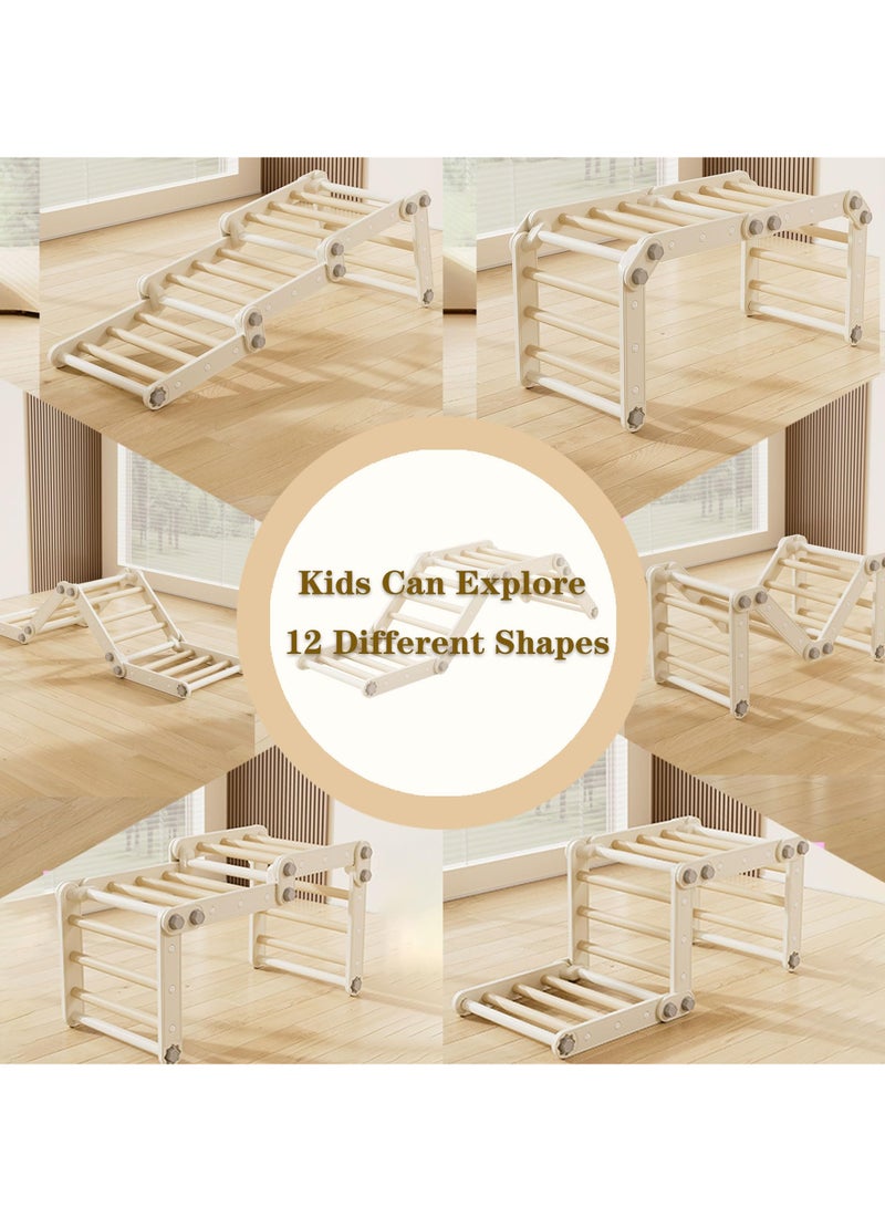 ما بيبي طفل تسلق الصخور لعبة ، طفل بيكلر مثلث تناسب ، مونتيسوري لعبة الجمنازيوم ، متعددة الوظائف للطي تسلق الصخور الجمنازيوم للأطفال في الأماكن المغلقة - Image 4