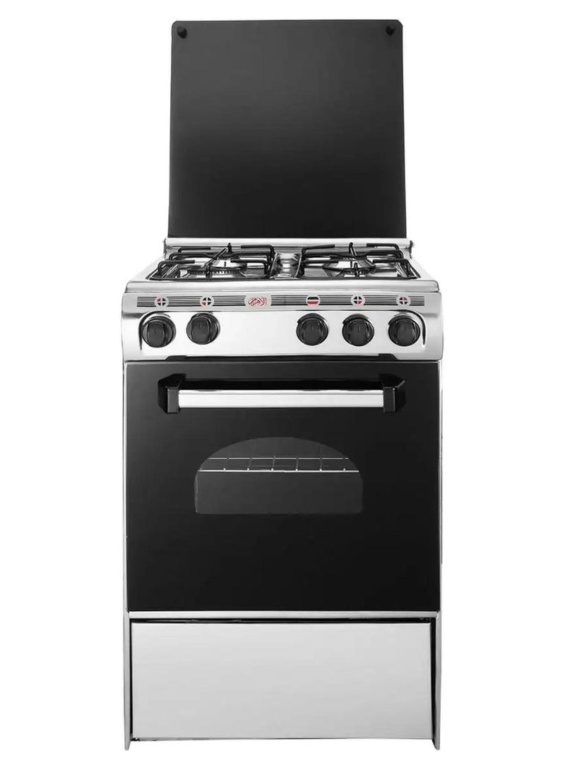 AL AHRAM Cooker 50×50 CM 4 Burners with Grill Stainless - Image 1