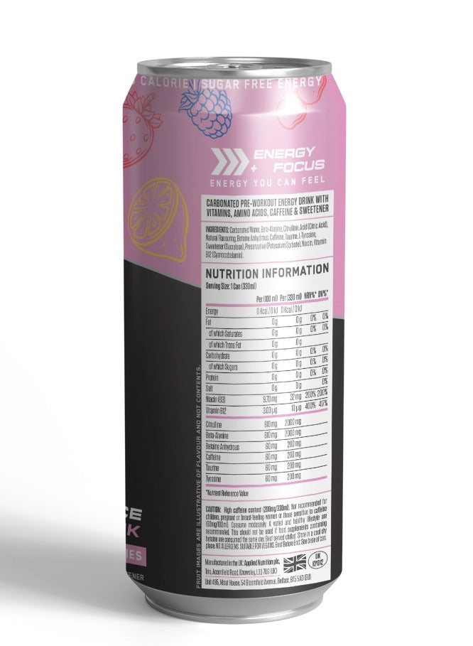 ABE Ultimate Pre Workout Drink, Increases Physical Performance, Fruit Candy Flavor, 330ml
