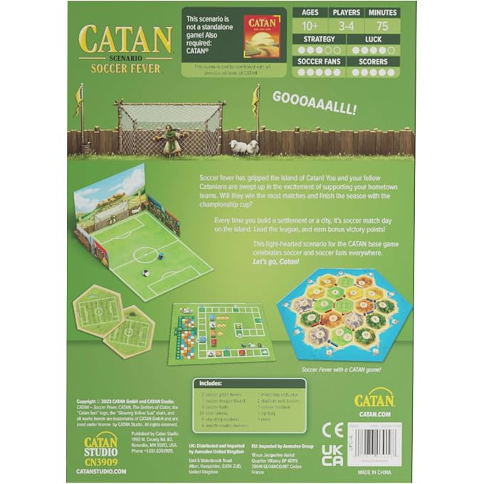 Catan Soccer Fever SCENARIO EXPANSION - Kick off the Ultimate Match Day Fun! Strategy Game, Family Game for Kids & Adults , Ages 10+, 3-6 Players, 75 Min Playtime, Made by Studio | Kick off the Ultimate Match Day Fun, Strategy Game, Family Game for Kids & Adults , Ages 10+, 3-6 Players, 75 Mins - Image 3