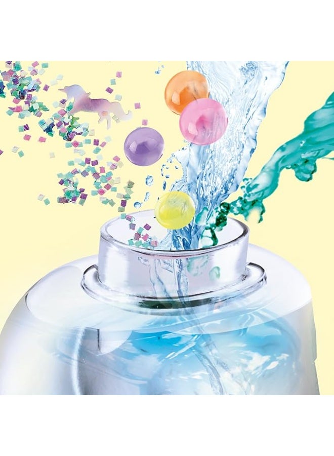 كانال تويز أسلوب 4 إيفر وحيد القرن مصباح لافا افعلها بنفسك | زين مصباح الماء الخاص بك مجموعة حرف | زينة غرفة وحيد القرن اللطيفة | وردي - Image 5