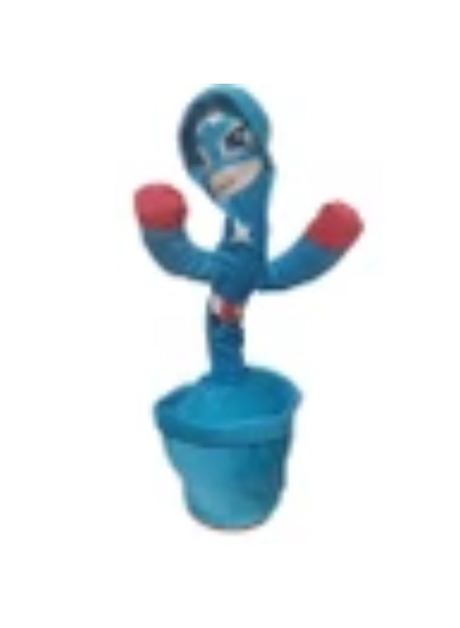 Dancing Cactus Toy Enchanting Singing & Recording American Captain Figure