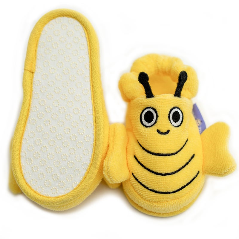 Toddler Slippers, 18cm 100% Cotton, Kids Indoor Slippers, Non-Slip Soft Sole, Slip-On Lightweight, Breathable, Ideal for Home, Bath, Indoor Use, BuzzyBee Design, For Boys and Girls, 2-4 Years Old - Image 5