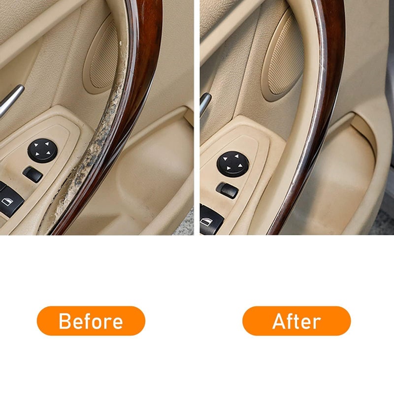 TTCR-II 2PCS Door Handle Covers Compatible with BMW 3 Series 4 Series F30/F31/F34/F80 320i,328i,330i,335i & F32/F33/F36 428i,435i,Driver Side and Front Row Passenger Door Pull Handle Covers (Beige) - Image 2