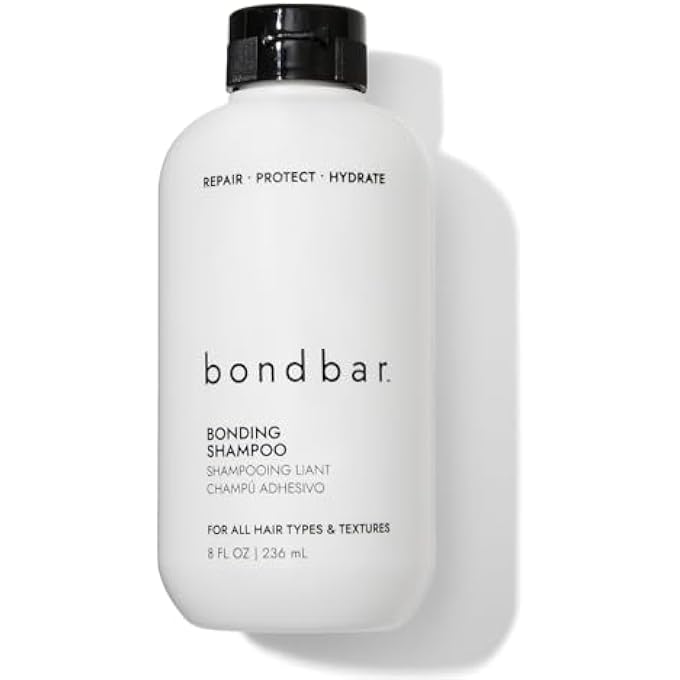 Bondbar REPAIRING SHAMPOO, PROTECTS, STRENGTHENS & HYDRATES ALL HAIR TYPES & TEXTURES, PREVENTS FLYAWAYS & FRIZZ, ADDS MOISTURE & SHINE, VEGAN, CRUELTYFREE, 8 FL. OZ. - Image 1