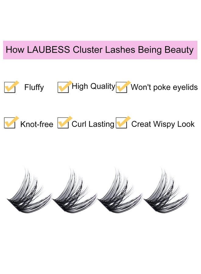 LAUBESS Lash Clusters 916Mm Individual Lashes Wispy Cluster Lashes Mixed Length Reusable Eyelash Clusters Diy Eyelash Extension Individual Lash Extension Supplies (020.07C 916Mm) - Image 4