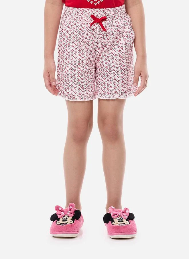victor and jane Victor and Jane Graphic Print Short Sleeve Top and All-Over Print Shorts Set