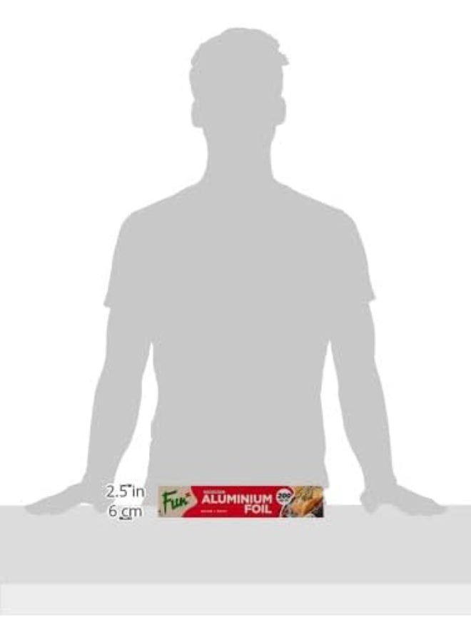 Fun Extra-Wide Aluminium Foil 60.8M x 30CM, 200sqft – Heavy Duty Kitchen Wrap for Cooking, Grilling, Baking, Roasting, & Freezer Storage –Strong, Durable – Ideal for Home & Commercial Use (Pack of 1)  - Image 3