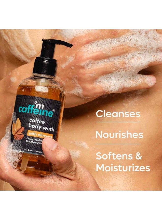 MCaffeine Coffee Body Wash With Almonds For Nourished Skin ; Nutty Almond Aroma ; Vitamin E Rich Body Cleanser For Soft & Supple Skin ; Sulphate Free Shower Gel For Men & Women 200 Ml - Image 5