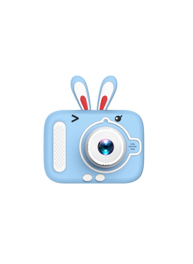 X900 Children's Camera HD Mini Digital Camera Can Take Pictures Video Small SLR Gift Toys-Color:High Definition Rabbit Blue (Front And Back Double Photograph) Pink White  - Image 1