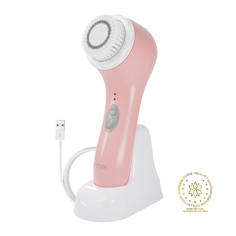 Spa Sciences - NOVA - Sonic Cleansing Brush with Bristles & Infusion System â€“ Anti-Aging Facial Exfoliating, Waterproof, and USB Rechargeable - Image 2