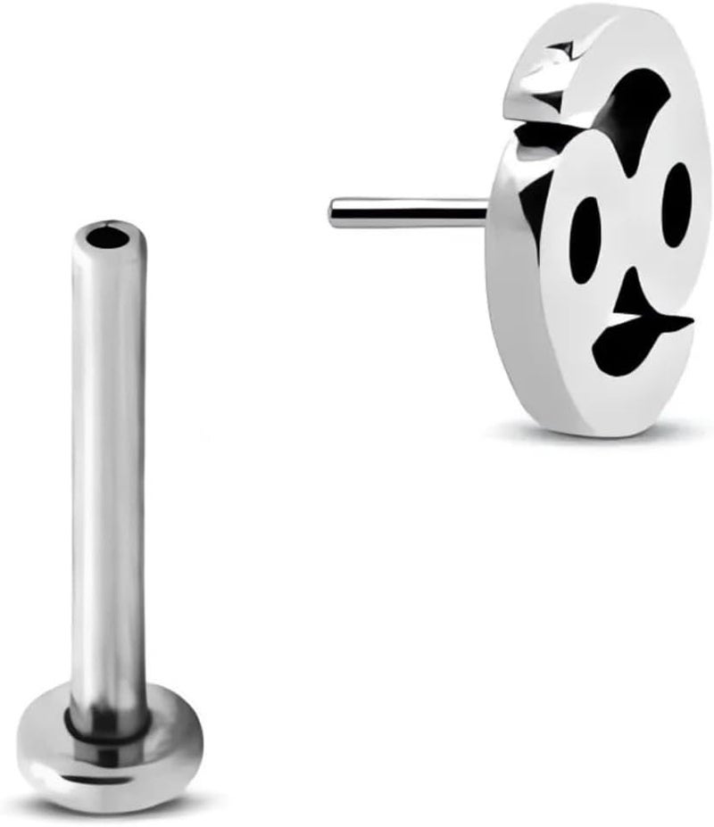 NewkeepsR 20g/18g/16g G23 Titanium Press Fit Threadless Push Pop in Labret Lip Monroe Tragus Earring Stud Piercing - Image 1