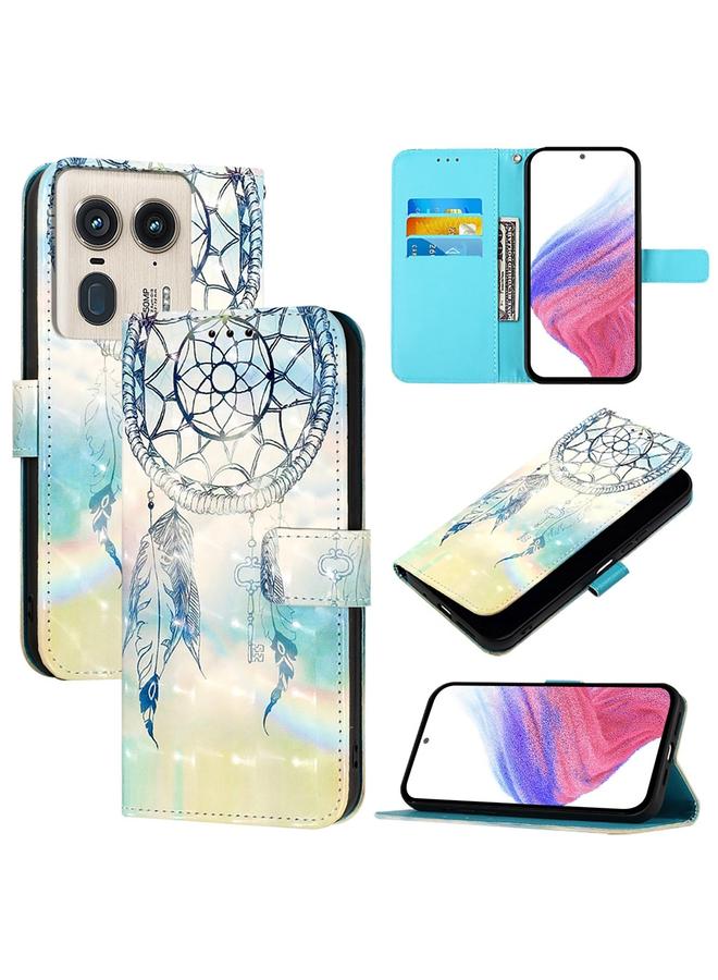 S-TOP Case For Motorola Edge 50 Ultra 3D Painting Horizontal Flip Leather Phone Case - Image 1