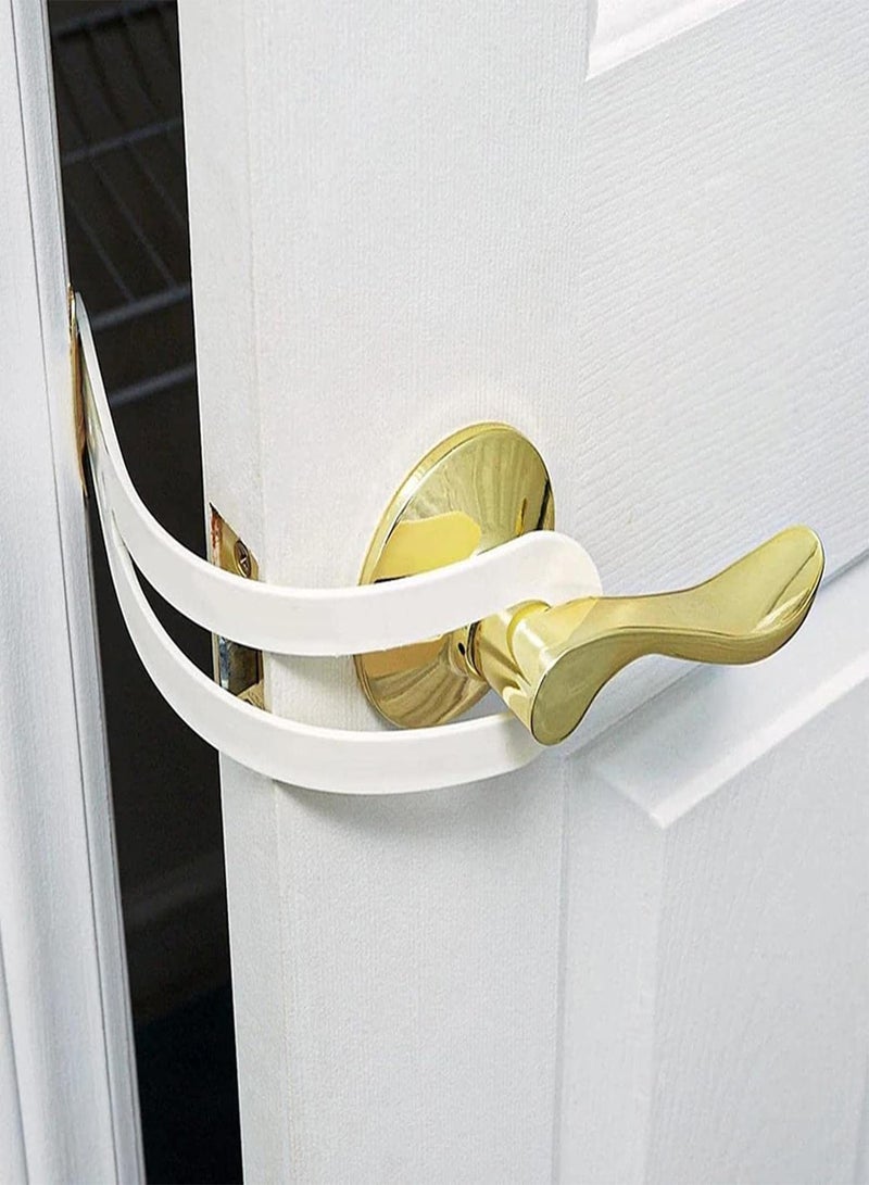 GGOOT 2 Pcs Door Latch for Cats - Cat Door Alternative Installs Fast Latch Strap - Economical Alternative of Interior Pet Gates and Interior Cat Door, Keep Dog and Baby Out of Litter Box - Image 3