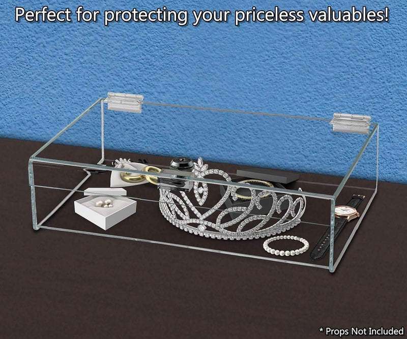 Marketing Holders 12w x 8d x 4h Acrylic Lucite Security Show Case Locking Safe Box Donation Collectible Trinket Display Locking Case Pack of 1 - Image 3