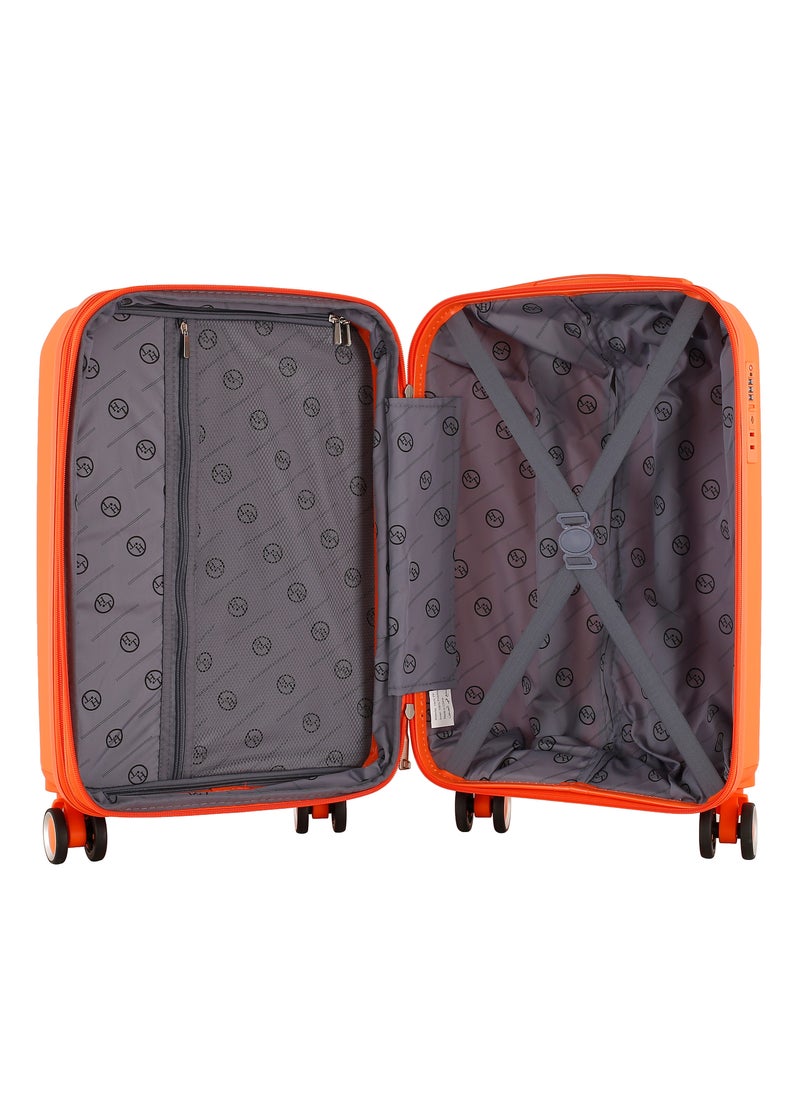 H.T H.T Luggage Bag, Hard Case Polypropylene (PP) Material, 8x360 Degree Rotation Spinner Wheels, Matching Color Suitcases, Expandable Trolley Bag, Telescopic Handle, TSA Lock, SKU 13504  - Image 3