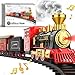 Hot Bee Train Set  Train Toys for Boys with Smokes Lights and Sound Toy Train Set for Under Christmas Tree Toddler Model Trains for 3 4 5 6 7 8 Years Old Kids Christmas Toys Gifts - Image 4