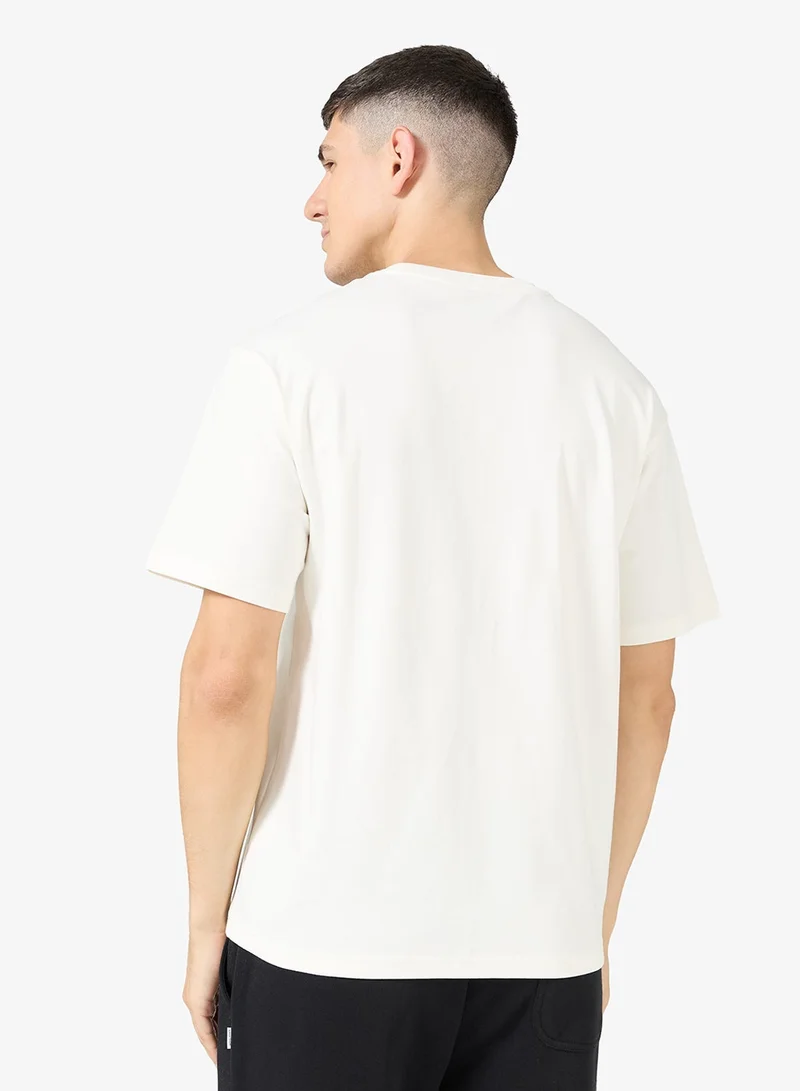 انتا تيشيرت رياضي قصير أبيض كلاسيكي