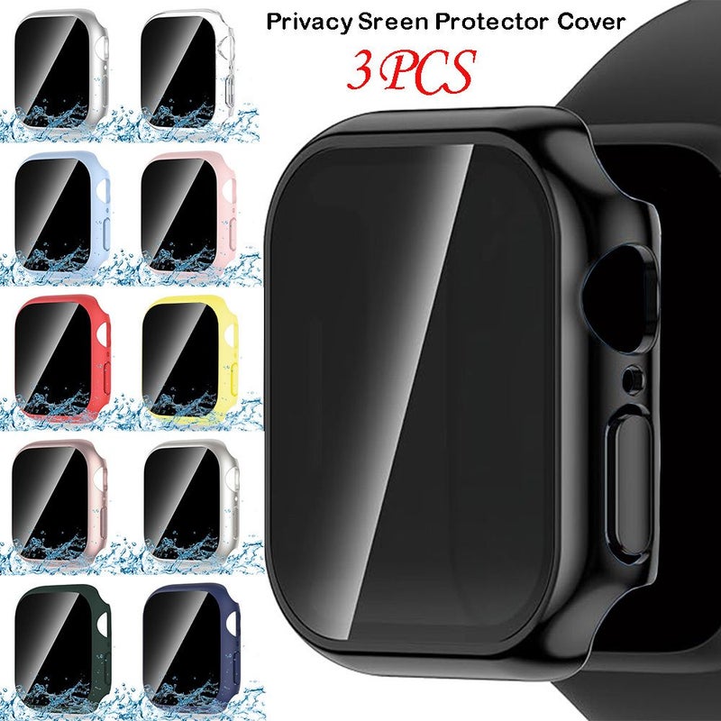 Privacy Screen Protector 44mm Hard PC Case for Apple Watch Series - Image 1