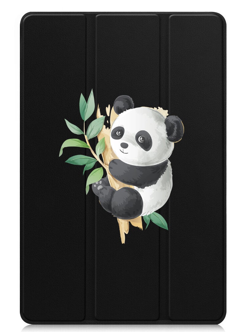 Theodor Protective Flip Case For Apple iPad Pro 13 (2024) With Trifold Stand Auto Wake Sleep Shockproof Cover panda - Image 1