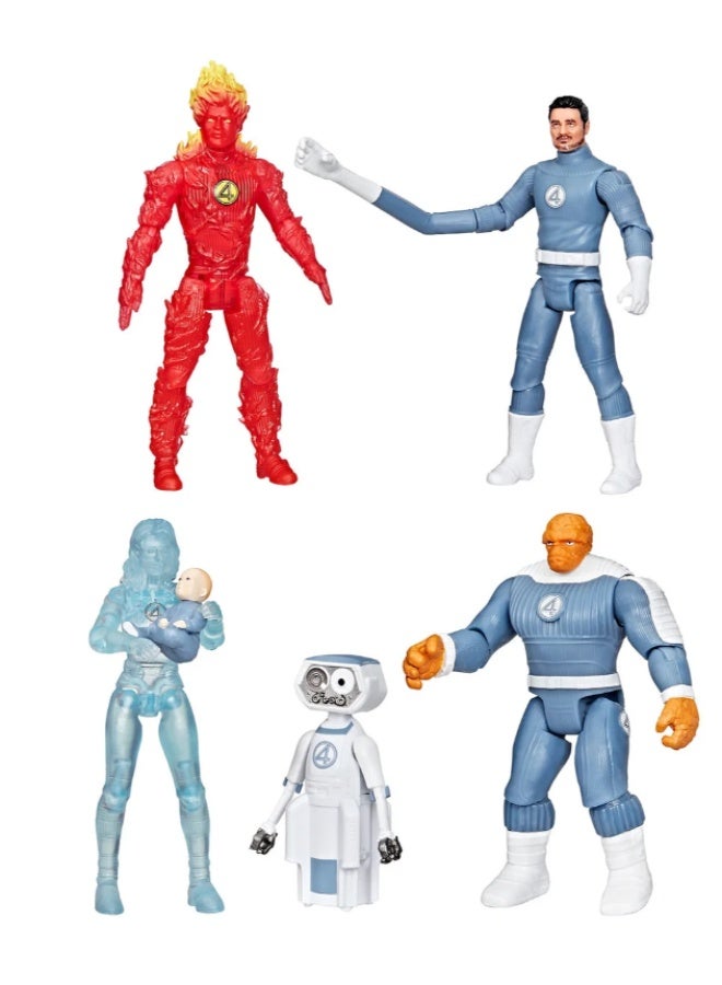 Hasbro Marvel هاسبرو مارفل - حزمة عالم الأكشن الملحمية الأربعة الرائعين - Image 4