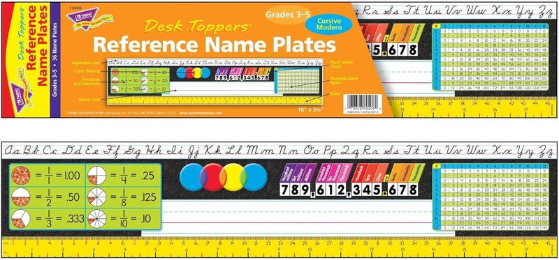 TREND Enterprises, Inc. T-69406 Modern Desk Toppers Reference Name Plates for Grades 3-5, 36 Count - Image 2