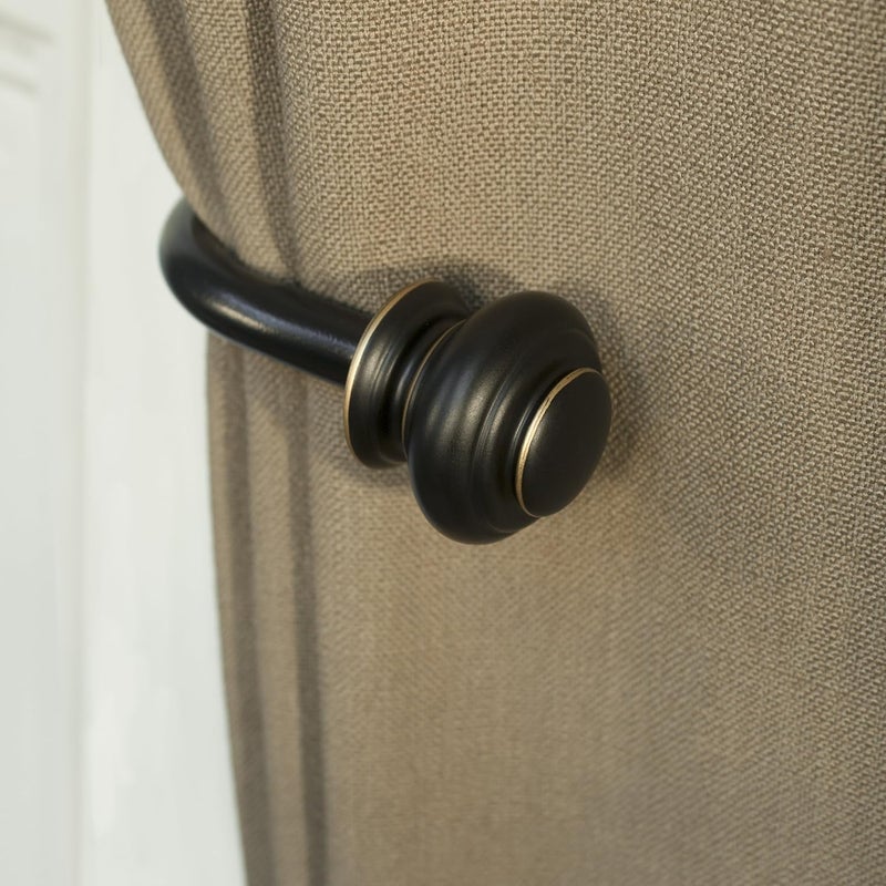 Decopolitan Urn Holdback Pair, Antique Black - Image 3