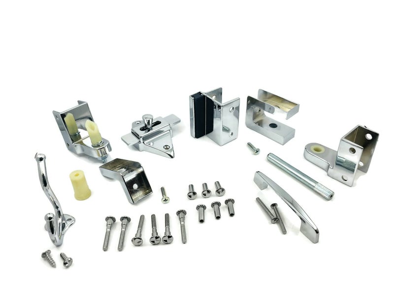 Harris Hardware DS278 Toilet Partition Die Cast Zamac Outswing Door Hardware 78 in Door 114 in Post