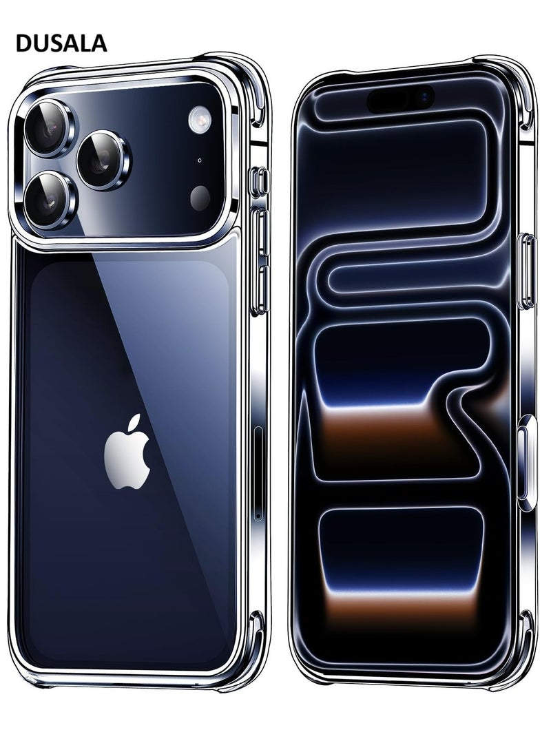 DUSALA Case for iPhone 17 Pro Max Clear Case Soft Flexible Silicone Back Cover Shockproof Anti Scratch Case with Reinforced Bumper Corner Compatible for iPhone 17 Pro Max Clear - Image 1