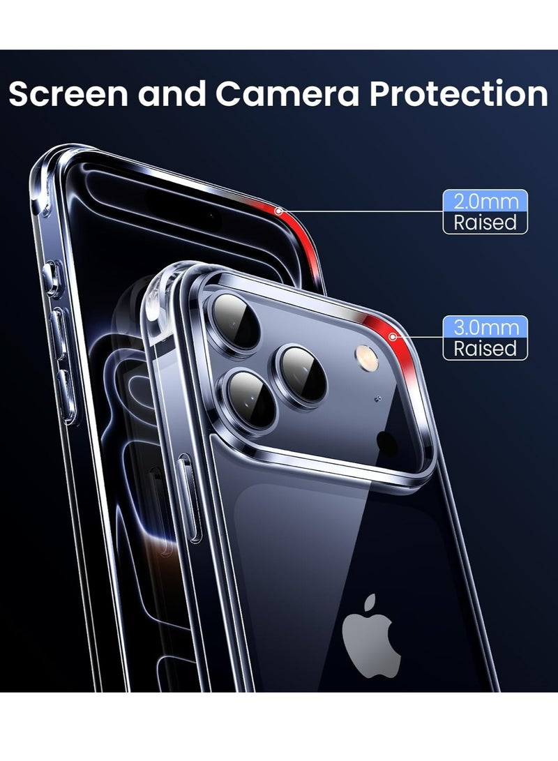 DUSALA Case for iPhone 17 Pro Max Clear Case Soft Flexible Silicone Back Cover Shockproof Anti Scratch Case with Reinforced Bumper Corner Compatible for iPhone 17 Pro Max Clear - Image 2