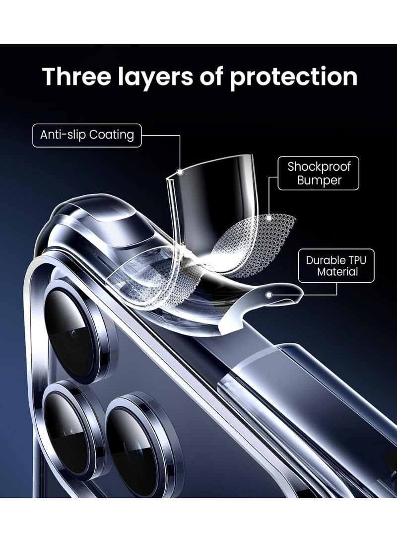 DUSALA Case for iPhone 17 Pro Max Clear Case Soft Flexible Silicone Back Cover Shockproof Anti Scratch Case with Reinforced Bumper Corner Compatible for iPhone 17 Pro Max Clear - Image 5