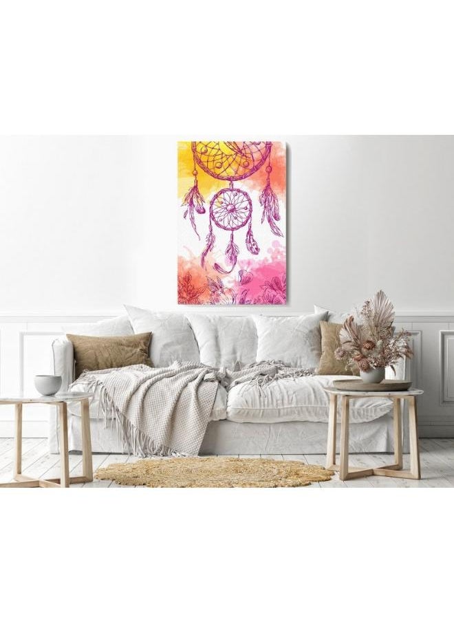 Home Gallery Home Gallery illustration dreamcatcher Printed canvas wall art  - Image 3